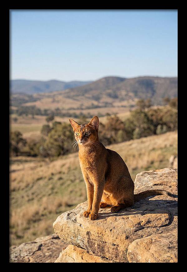 Abyssinian Cat In Nature