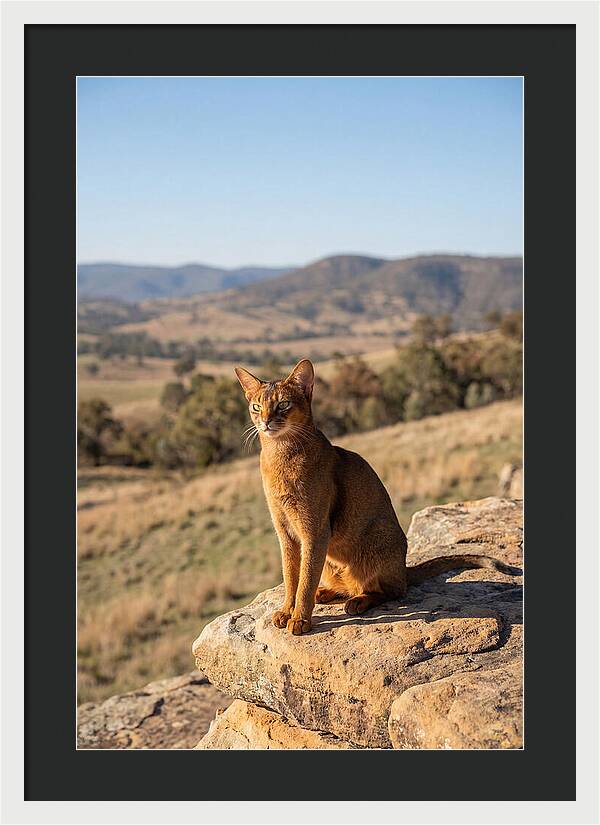 Abyssinian Cat In Nature
