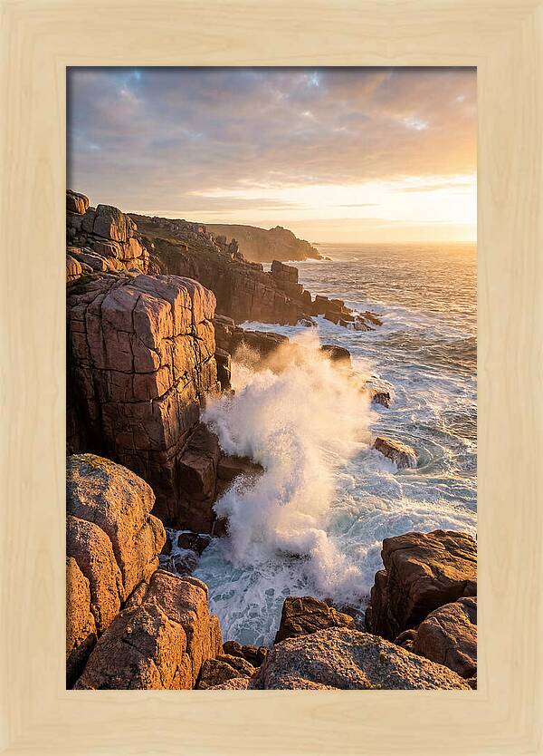 Acadia Sunrise Over Coastline
