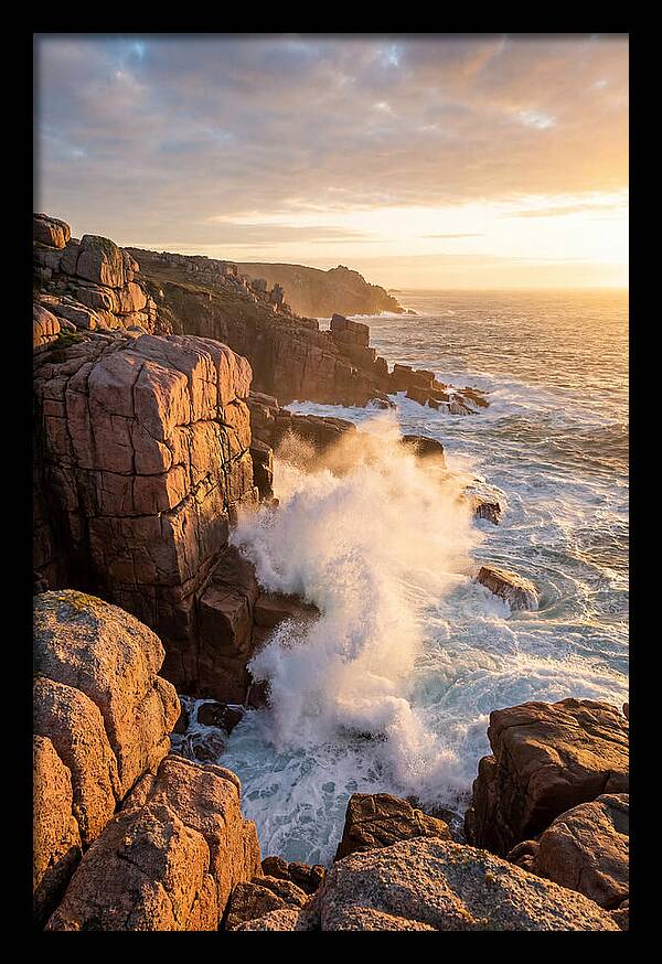 Acadia Sunrise Over Coastline