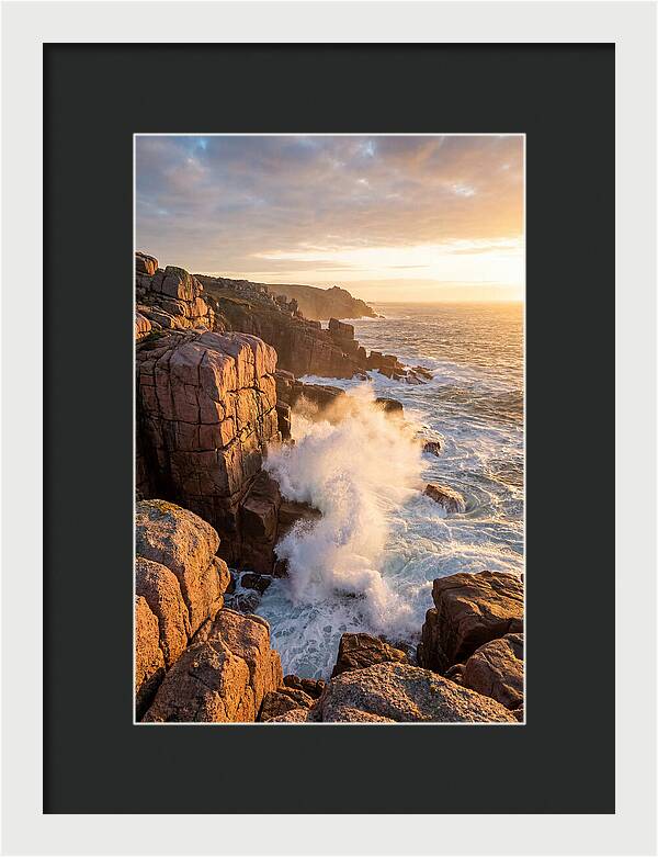 Acadia Sunrise Over Coastline
