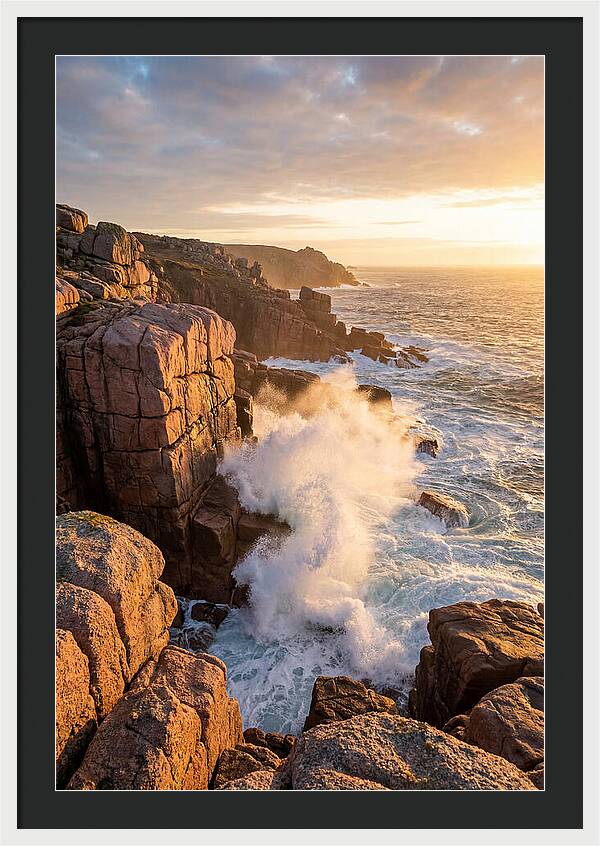 Acadia Sunrise Over Coastline