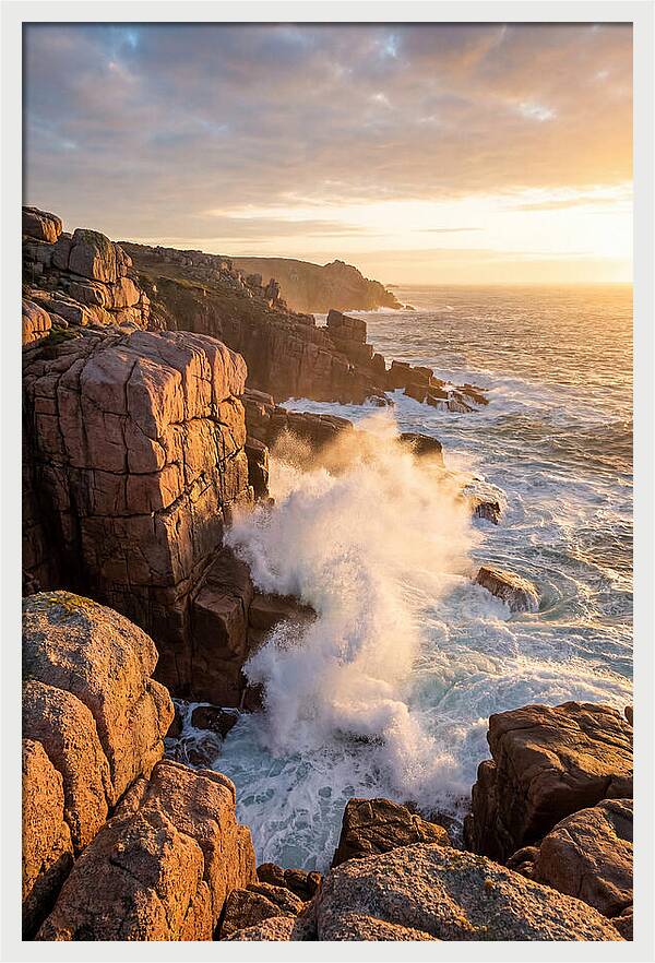 Acadia Sunrise Over Coastline