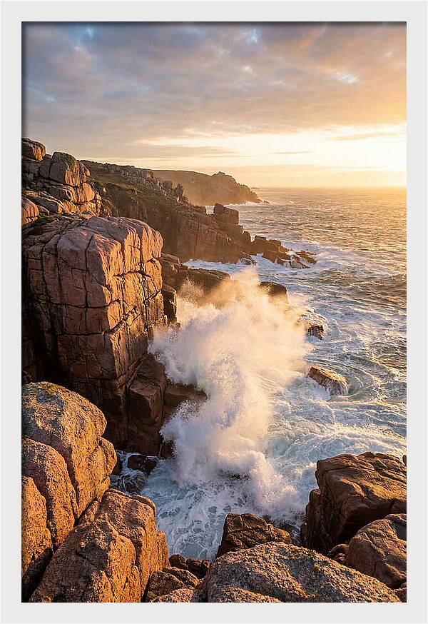 Acadia Sunrise Over Coastline