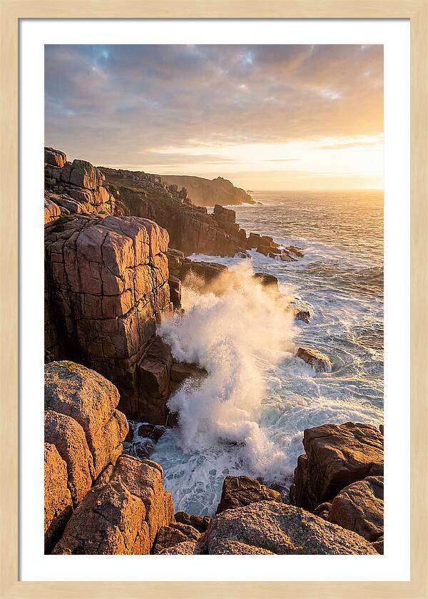 Acadia Sunrise Over Coastline