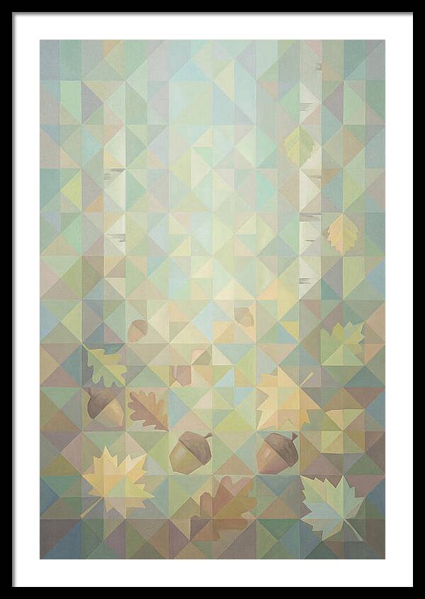 Acorns And Colorful Leaves