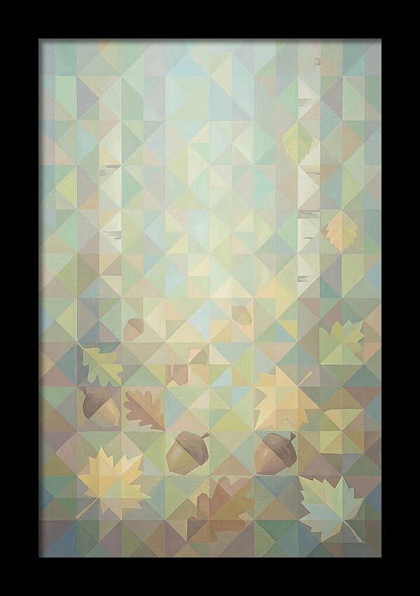 Acorns And Colorful Leaves