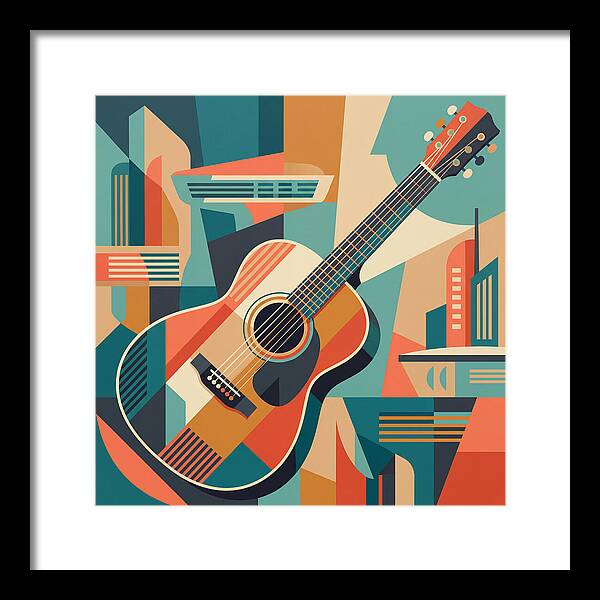 Acoustic Guitar In Abstract Harmony