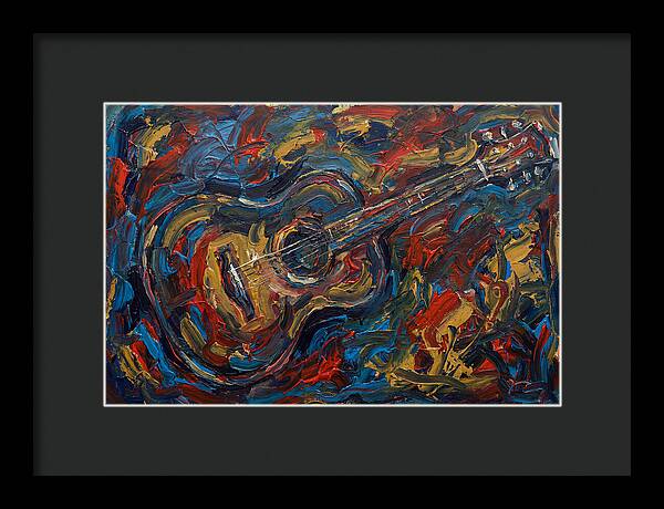 Acoustic Guitar In Vibrant Colors
