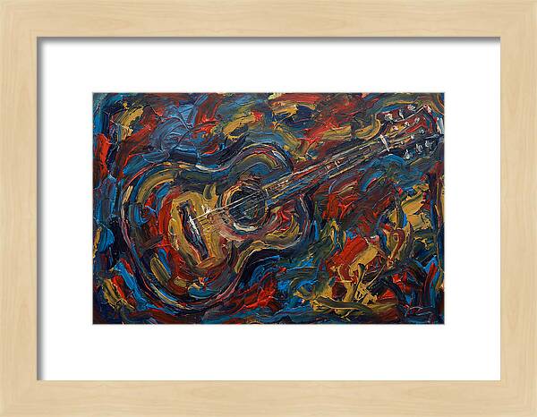 Acoustic Guitar In Vibrant Colors