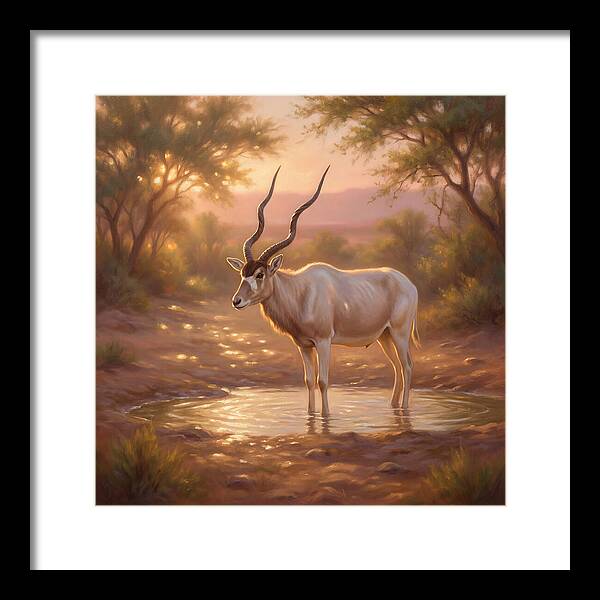 Addax At Dusk