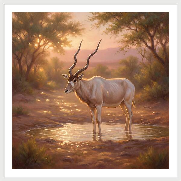 Addax At Dusk