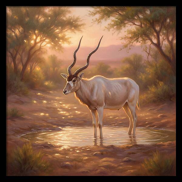Addax At Dusk