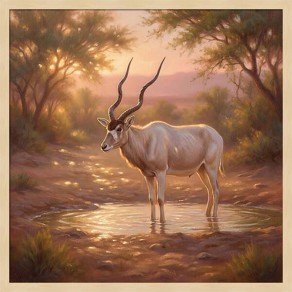 Addax At Dusk