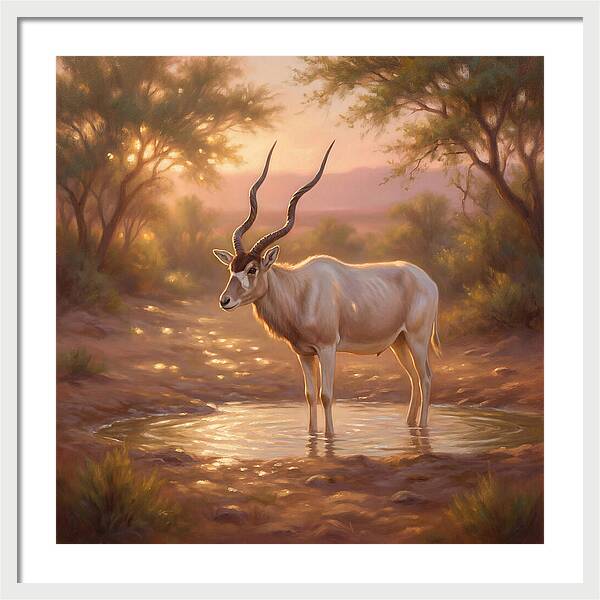 Addax At Dusk