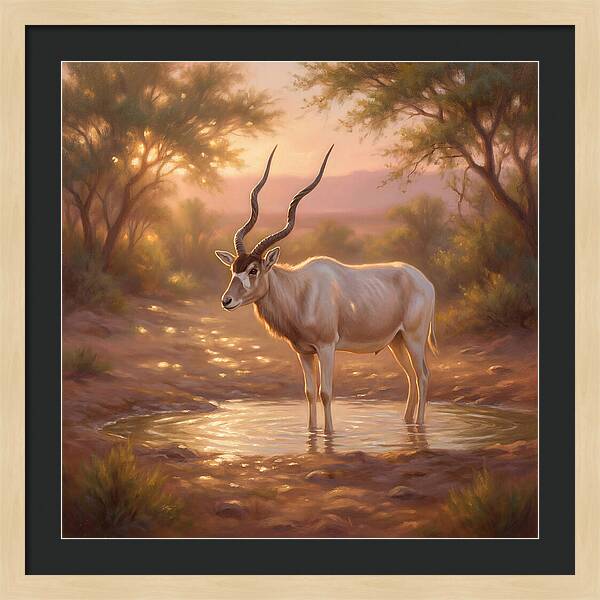 Addax At Dusk