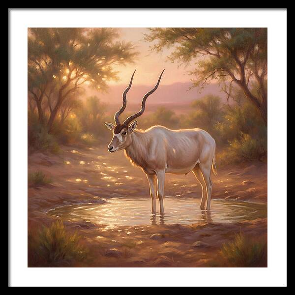 Addax At Dusk