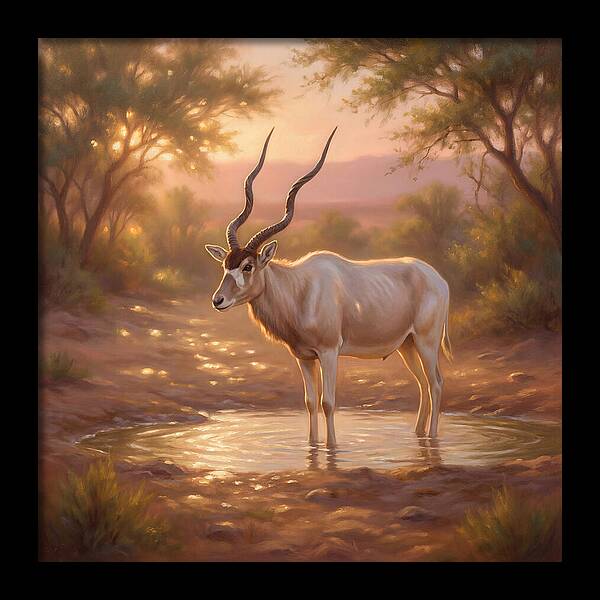 Addax At Dusk