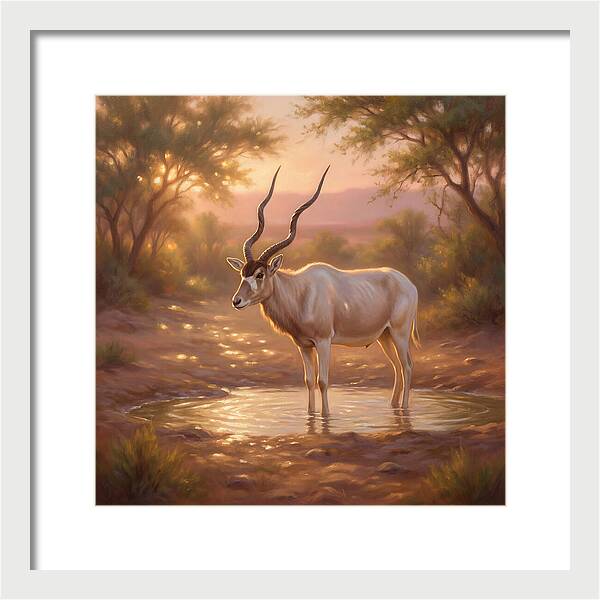 Addax At Dusk