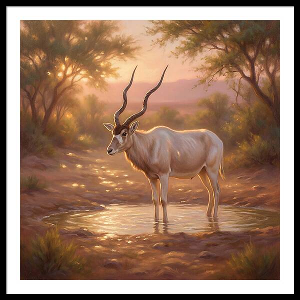 Addax At Dusk
