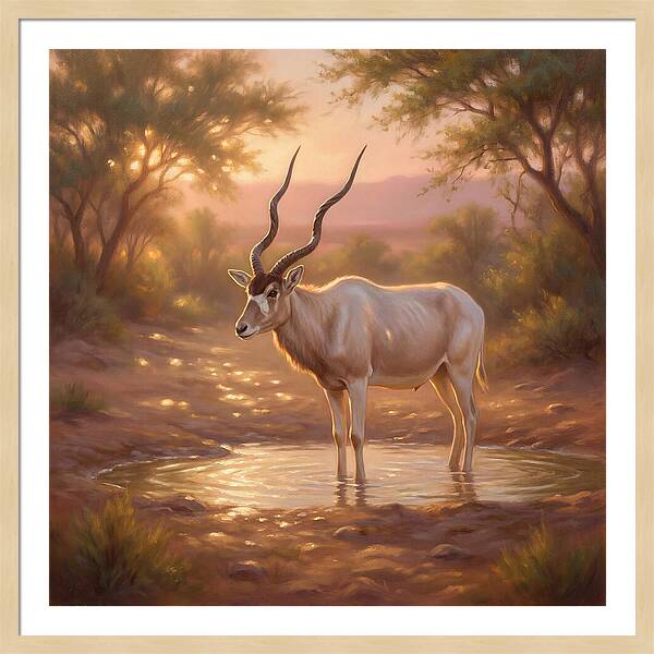 Addax At Dusk