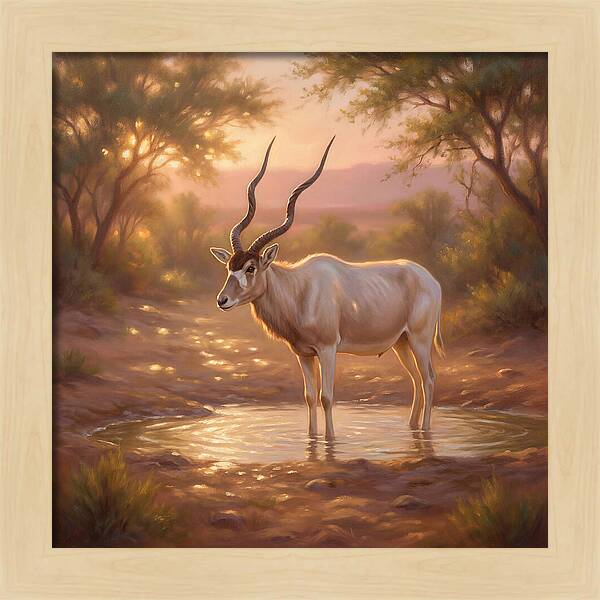 Addax At Dusk