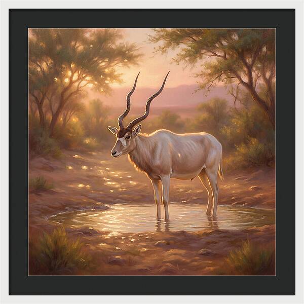 Addax At Dusk
