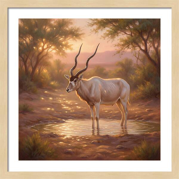 Addax At Dusk