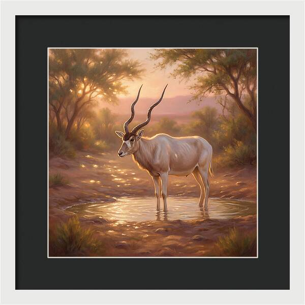 Addax At Dusk