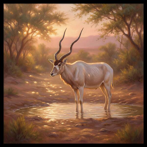 Addax At Dusk
