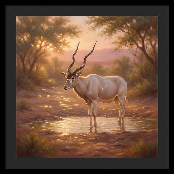 Addax At Dusk