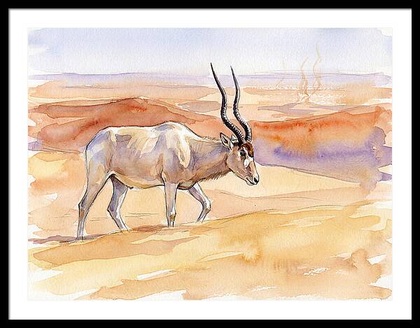 Addax In Desert Serenity
