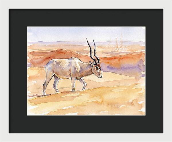 Addax In Desert Serenity