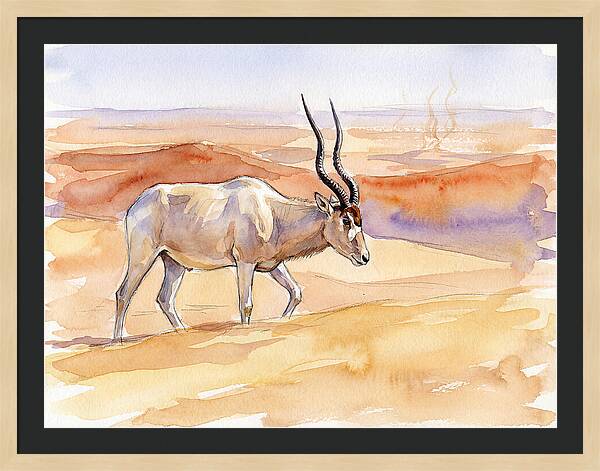 Addax In Desert Serenity