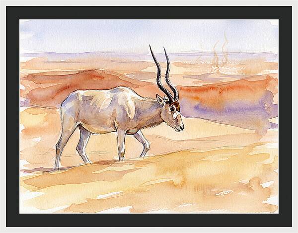 Addax In Desert Serenity