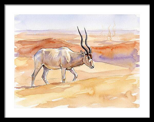 Addax In Desert Serenity