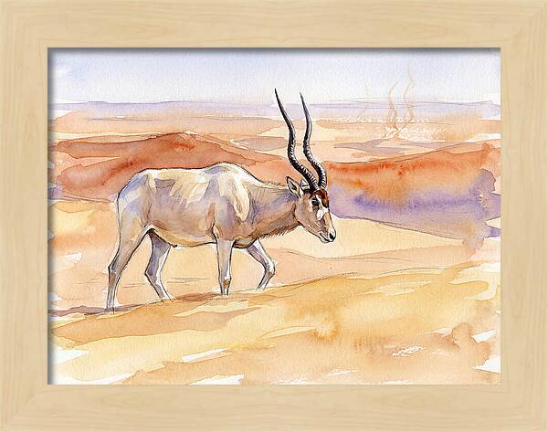 Addax In Desert Serenity