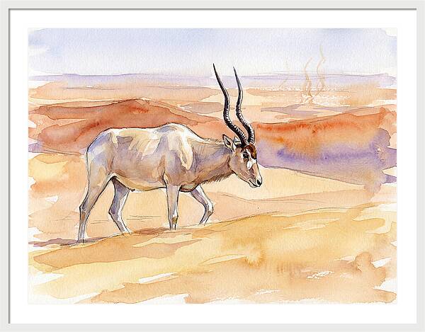 Addax In Desert Serenity