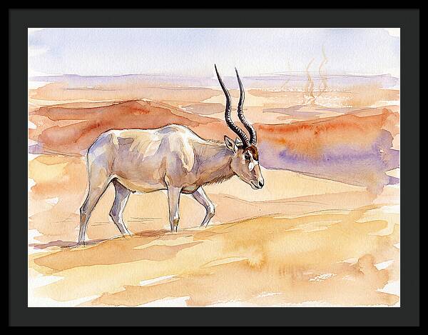 Addax In Desert Serenity