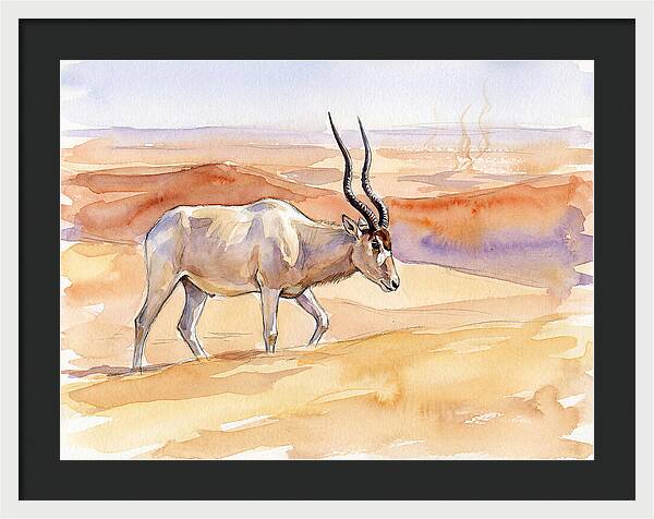 Addax In Desert Serenity