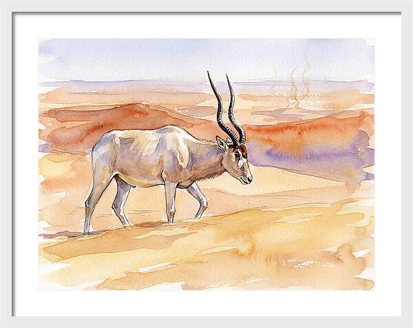 Addax In Desert Serenity