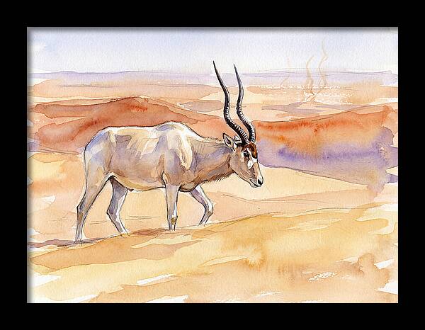Addax In Desert Serenity