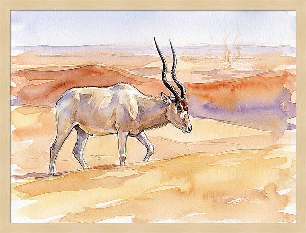 Addax In Desert Serenity