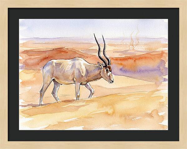 Addax In Desert Serenity