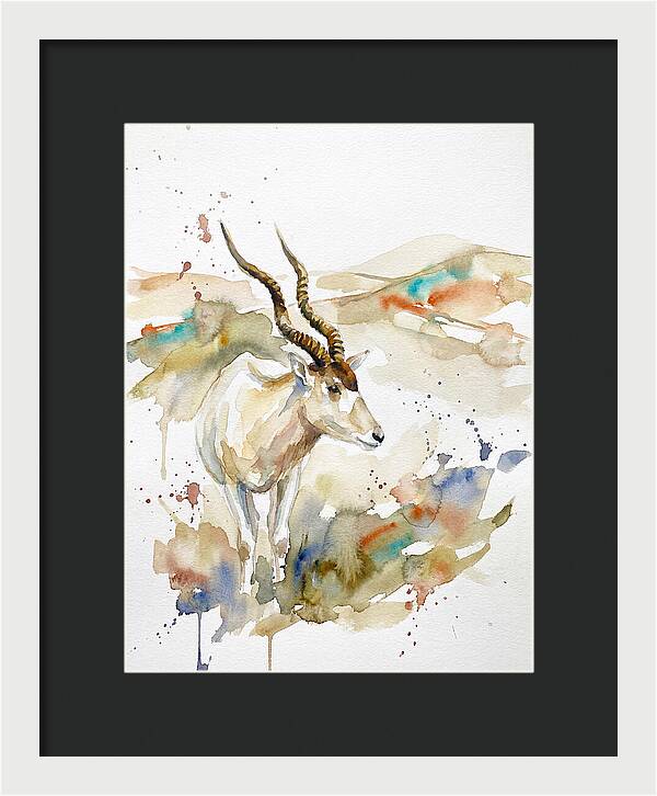 Addax In Watercolor Splendor