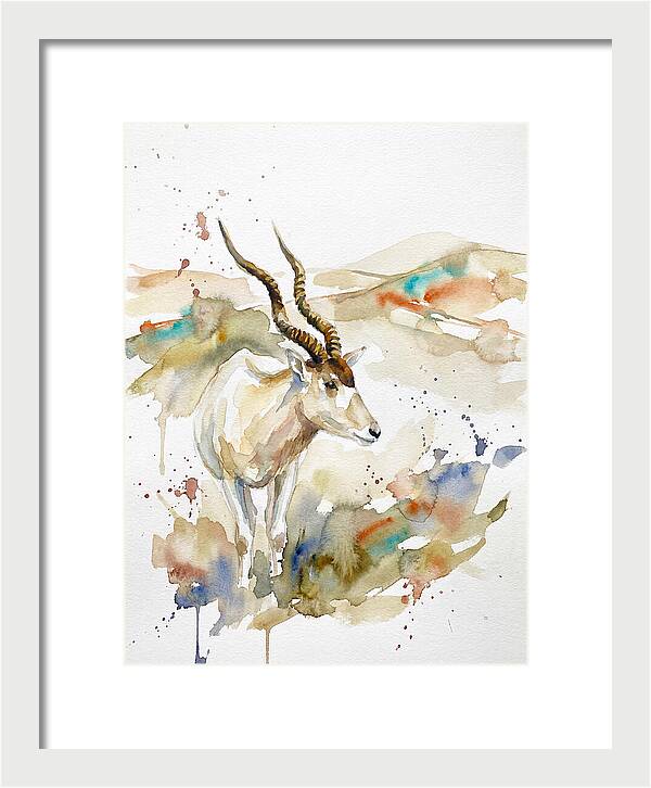Addax In Watercolor Splendor