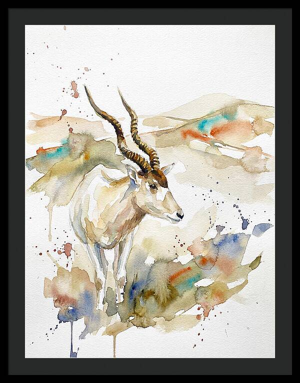 Addax In Watercolor Splendor