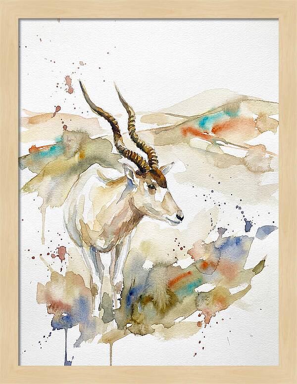 Addax In Watercolor Splendor
