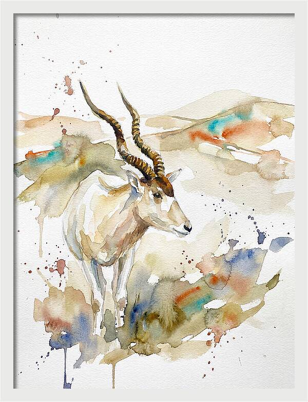 Addax In Watercolor Splendor