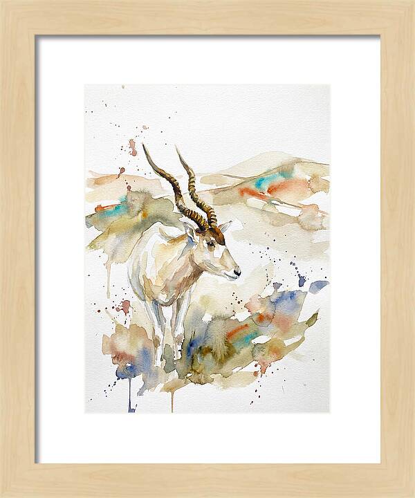 Addax In Watercolor Splendor